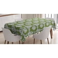 thumbnail image 1 of Ambesonne Green and White Tablecloth Rectangular Table Cover, Calla Lilies, 60"x90", Olive Green Sage Green, 1 of 4