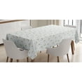thumbnail image 1 of Ambesonne Green and White Tablecloth Rectangular Table Cover, Farmland Harvest, 60"x90", Green and White, 1 of 4