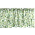 thumbnail image 1 of Ambesonne Green and White Window Valance, Watercolor Leaves, 54" X 12", Yellow Green Lime Green, 1 of 3