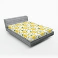 thumbnail image 1 of Ambesonne Green and Yellow Fitted Sheet, Organic Fruits, Queen Size, Fern Green and Yellow, 1 of 3