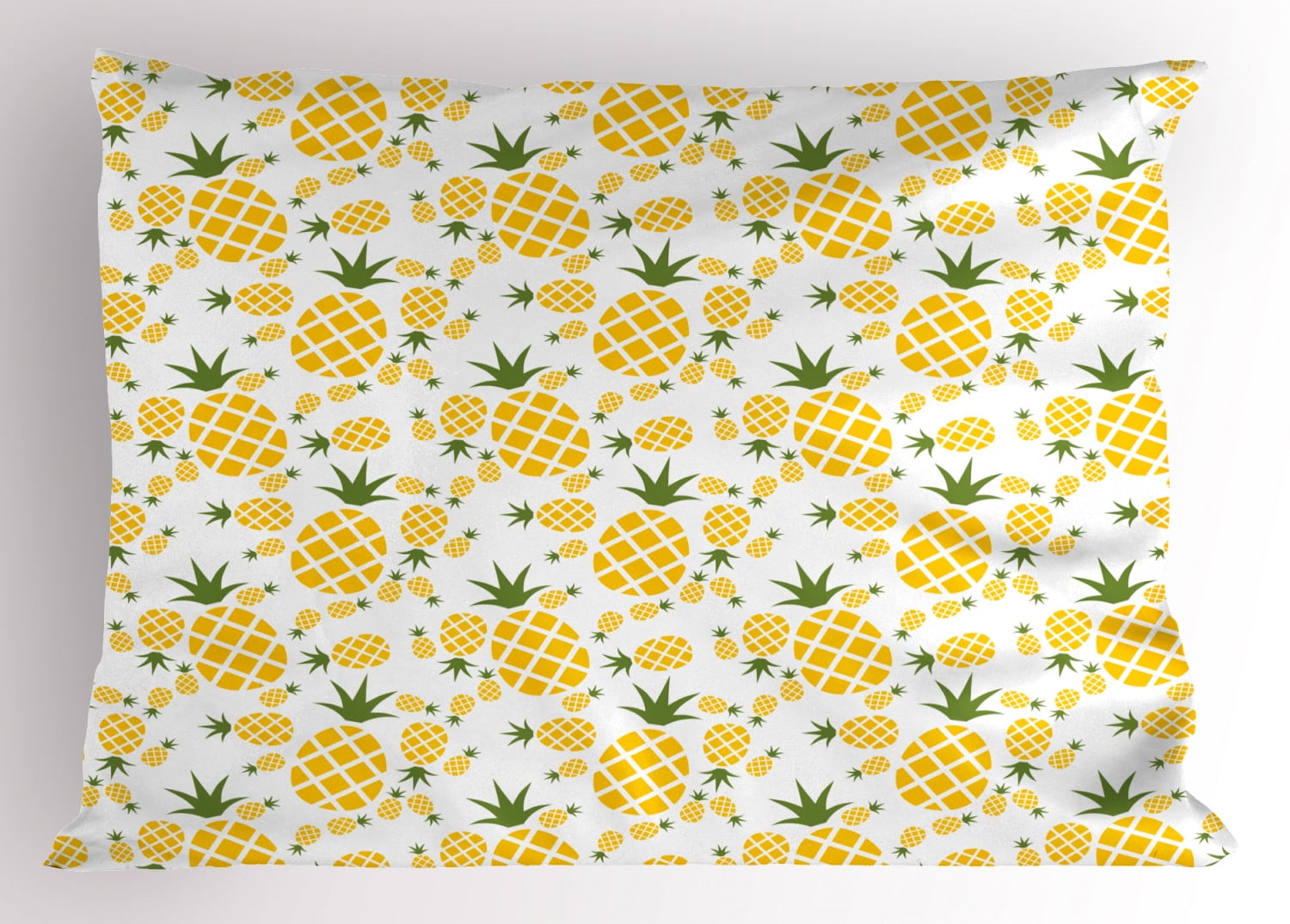 Organic Kids Unisex Pineapple Print Polyester Pillow Sham