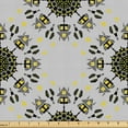 thumbnail image 1 of Ambesonne Grey Abstract Fabric by the Yard Upholstery, Northern Tribal Motif, 10 Yards, Black Earth Yellow, 1 of 5