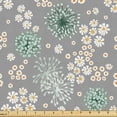 thumbnail image 1 of Ambesonne Grey Abstract Fabric by the Yard Upholstery, Retro Spring Motif, 10 Yards, Hunter Green and Marigold, 1 of 5