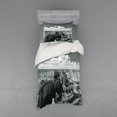 thumbnail image 1 of Ambesonne Grey Bedding Set 3 Pcs, Nostalgic Grand Canyon, Twin XL, Grey, 1 of 3