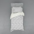 thumbnail image 1 of Ambesonne Grey Bedding Set 3 Pcs, Paisley Antique Vintage, Twin, White Grey, 1 of 2