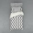 thumbnail image 1 of Ambesonne Grey Bedding Set 3 Pcs, Retro Minimalist Pattern, Twin, Charcoal Grey, 1 of 2