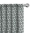thumbnail image 1 of Ambesonne Grey Blue Window Curtains, Bullseye Rhombuses, Each 28" W x 95" L, Pale Blue and Grey, 1 of 5