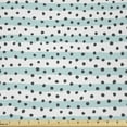 thumbnail image 1 of Ambesonne Grey Blue Fabric by the Yard Microfiber, Pastel Stripes Dots, 2 Yards, Charcoal Grey Pale Blue, 1 of 2