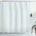 thumbnail image 1 of Ambesonne Grey Chevron Shower Curtain, Modern Style Graphic, 69"Wx75"L, Pale Grey Dark Grey, 1 of 5