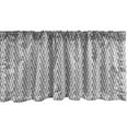 thumbnail image 1 of Ambesonne Grey Chevron Window Valance, Classic Vintage, 54" X 18", Charcoal Grey Pale Grey, 1 of 3