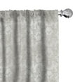 thumbnail image 1 of Ambesonne Grey Curtains, Vintage Damask Flowers, Pair of 28"x84", Pale Grey, 1 of 5