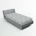thumbnail image 1 of Ambesonne Grey Fitted Sheet, Paisley Antique Vintage, Twin XL Size, White Grey, 1 of 2