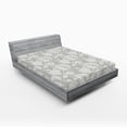 thumbnail image 1 of Ambesonne Grey Fitted Sheet, Paisley Blooming Flowers, Queen Size, Grey, 1 of 2