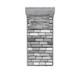 thumbnail image 1 of Ambesonne Grey Fitted Sheet & Pillow Sham Set, Brick Wall English Style, Twin, Grey, 1 of 2