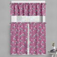 thumbnail image 1 of Ambesonne Grey Floral Birds Valance & Curtain, Whimsical Animals, 55"x30", Pale Fuchsia and Eggplant, 1 of 7