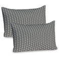 thumbnail image 1 of Ambesonne Grey Geometric Pillow Sham 2 Pack, Triangular Stripes, 36"x20", Grey Cream, 1 of 3