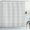 thumbnail image 1 of Ambesonne Grey Geometric Shower Curtain, Harlequin Diamonds, 69"Wx84"L, Pale Grey and White, 1 of 5