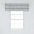 thumbnail image 1 of Ambesonne Grey Geometric Window Valance, Tile Pattern in Shades of Grey with Repeating Abstract Motifs, Curtain Valance for Kitchen Bedroom Decor with Rod Pocket, 54" X 18", Pale Grey Grey and White, 1 of 2