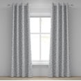 thumbnail image 1 of Ambesonne Grey Grommet Curtain, Abstract Art Modern, 50" x 84", White Grey, 1 of 6