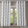 thumbnail image 1 of Ambesonne Grey Grommet Curtain, Damask Victorian Bohemian, 50" x 54", Grey, 1 of 6