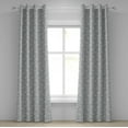 thumbnail image 1 of Ambesonne Grey Grommet Curtain, Paisley Antique Vintage, 50" x 120", White Grey, 1 of 6