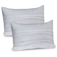 thumbnail image 1 of Ambesonne Grey Pillow Sham 2 Pack, Close up Wood Surface, 26"x20", Pale Grey, 1 of 3