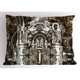 thumbnail image 1 of Ambesonne Grey Pillow Sham, Bike Engine Cars Photo, 26" X 20", Grey and Dark Brown, 1 of 2