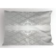 thumbnail image 1 of Ambesonne Grey Pillow Sham, Classical Floral Scroll, 26" X 20", Grey Grey, 1 of 2
