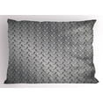 thumbnail image 1 of Ambesonne Grey Pillow Sham, Diamond Plate Effects, 36" X 20", Grey, 1 of 2