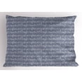 thumbnail image 1 of Ambesonne Grey Pillow Sham, Piano Jazz Melody Music, 36" X 20", Pale Lavender, 1 of 2