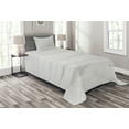 thumbnail image 1 of Ambesonne Grey Quilted Bedspread Set 2 Pcs, Close up Wood Surface, Twin Size, Pale Grey, 1 of 3