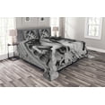 thumbnail image 1 of Ambesonne Grey Quilted Bedspread Set 3 Pcs, Nymph Octopusrt, Queen Size, Grey, 1 of 3
