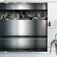 thumbnail image 1 of Ambesonne Grey Shower Curtain, Clockwork Science Modern, 69"Wx75"L, Grey, 1 of 5