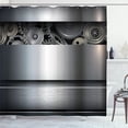 thumbnail image 1 of Ambesonne Grey Shower Curtain, Clockwork Science Modern, 69"Wx84"L, Grey, 1 of 5