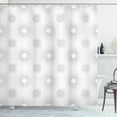 thumbnail image 1 of Ambesonne Grey Shower Curtain, Sketchy Geometric Design, 69"Wx70"L, White, 1 of 3