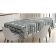 thumbnail image 1 of Ambesonne Grey Tablecloth Rectangular Table Cover, Brick Wall English Style, 60"x90", Grey, 1 of 4