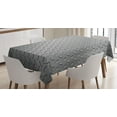 thumbnail image 1 of Ambesonne Grey Tablecloth Rectangular Table Cover, Diamond Plate Effects, 60"x90", Grey, 1 of 4