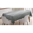 thumbnail image 1 of Ambesonne Grey Tablecloth Rectangular Table Cover, Monochrome Victorian, 52"x70", Grey Pale Grey, 1 of 4