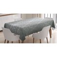 thumbnail image 1 of Ambesonne Grey Tablecloth Rectangular Table Cover, Monochrome Victorian, 60"x90", Grey Pale Grey, 1 of 4