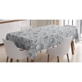 thumbnail image 1 of Ambesonne Grey Tablecloth Rectangular Table Cover, Waterdrops Monochrome, 60"x84", Grey, 1 of 4