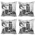thumbnail image 1 of Ambesonne Grey Throw Pillow Cover 4 Pack, Old Vintage 60s Tractor, 16", Grey, 1 of 5