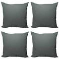thumbnail image 1 of Ambesonne Grey Throw Pillow Cover 4 Pack, Plain Colored Dark Abstract, 20", Sage Green Grey Teal, 1 of 5