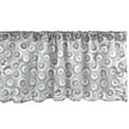 thumbnail image 1 of Ambesonne Grey Window Valance, Abstract Art Modern, 54" X 18", White Grey, 1 of 3