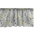 thumbnail image 1 of Ambesonne Grey Window Valance, Style Yellow Flower, 54" X 12", Pale Grey White, 1 of 3