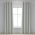 thumbnail image 1 of Ambesonne Grey and Mint Grommet Curtain, Rustic White Buds, 50" x 96", Pale Mint Green White, 1 of 6