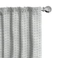 thumbnail image 1 of Ambesonne Grey and White Curtains, Round Oval Pattern, Pair of 28"x63", Grey White, 1 of 5