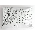 thumbnail image 1 of Ambesonne Grey and White Pillow Sham, Maple Silhouette, 36" X 20", Charcoal Grey and White, 1 of 2