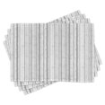 thumbnail image 1 of Ambesonne Grey and White Place Mats Set of 4, Birch Tree Woods, Standard Size, Grey Pale Grey White, 1 of 4