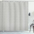 thumbnail image 1 of Ambesonne Grey and White Shower Curtain, Old Mosaic Circles, 69"Wx84"L, Grey White, 1 of 2