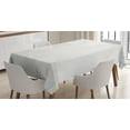 thumbnail image 1 of Ambesonne Grey and White Tablecloth Rectangular Table Cover, Polygon Contemporary, 60"x90", Pale Grey White, 1 of 4